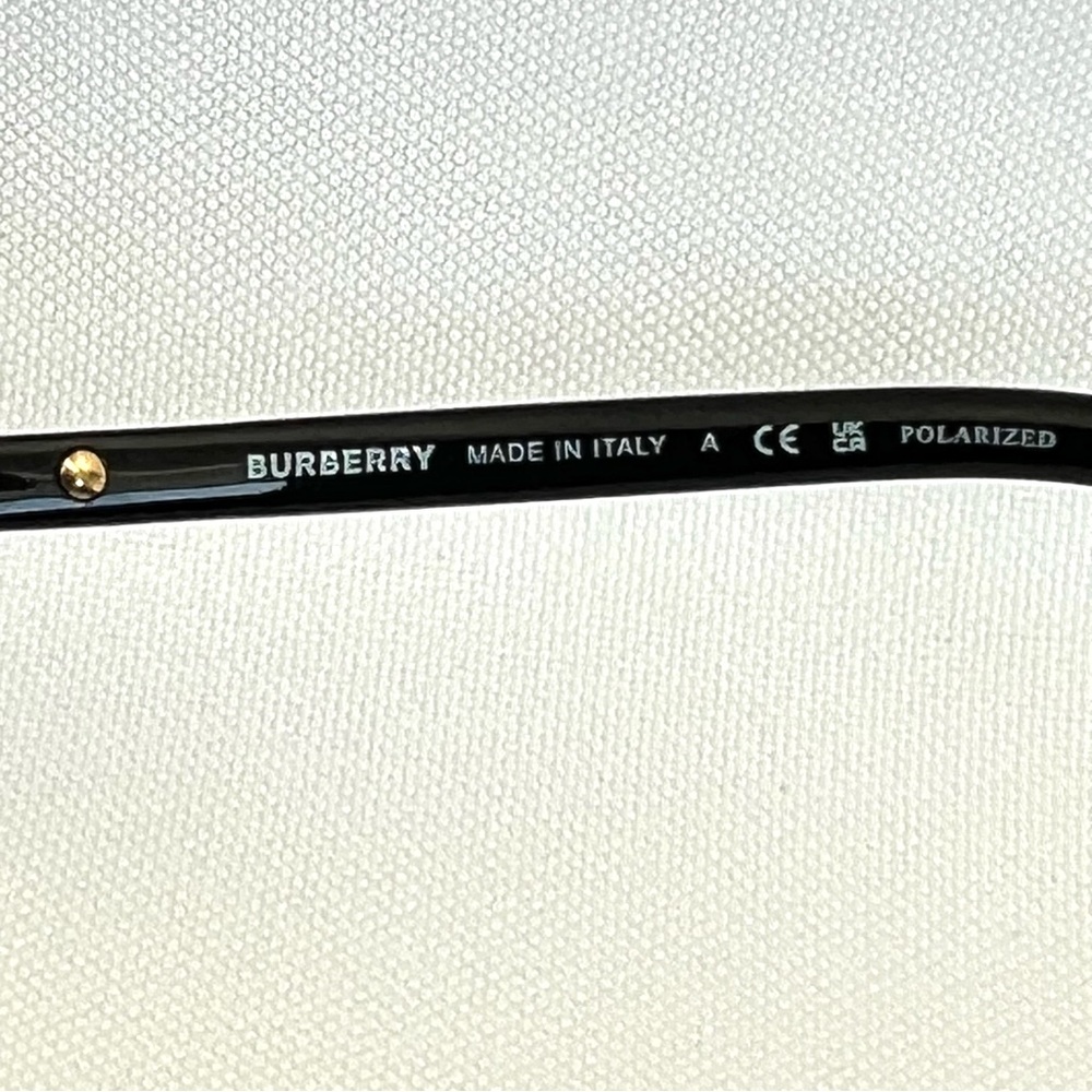 BURBERRY Italy B 4216 3001/T3 Cat Eye Full Rim Black w Strips Frame Glasses - Picture 12 of 13